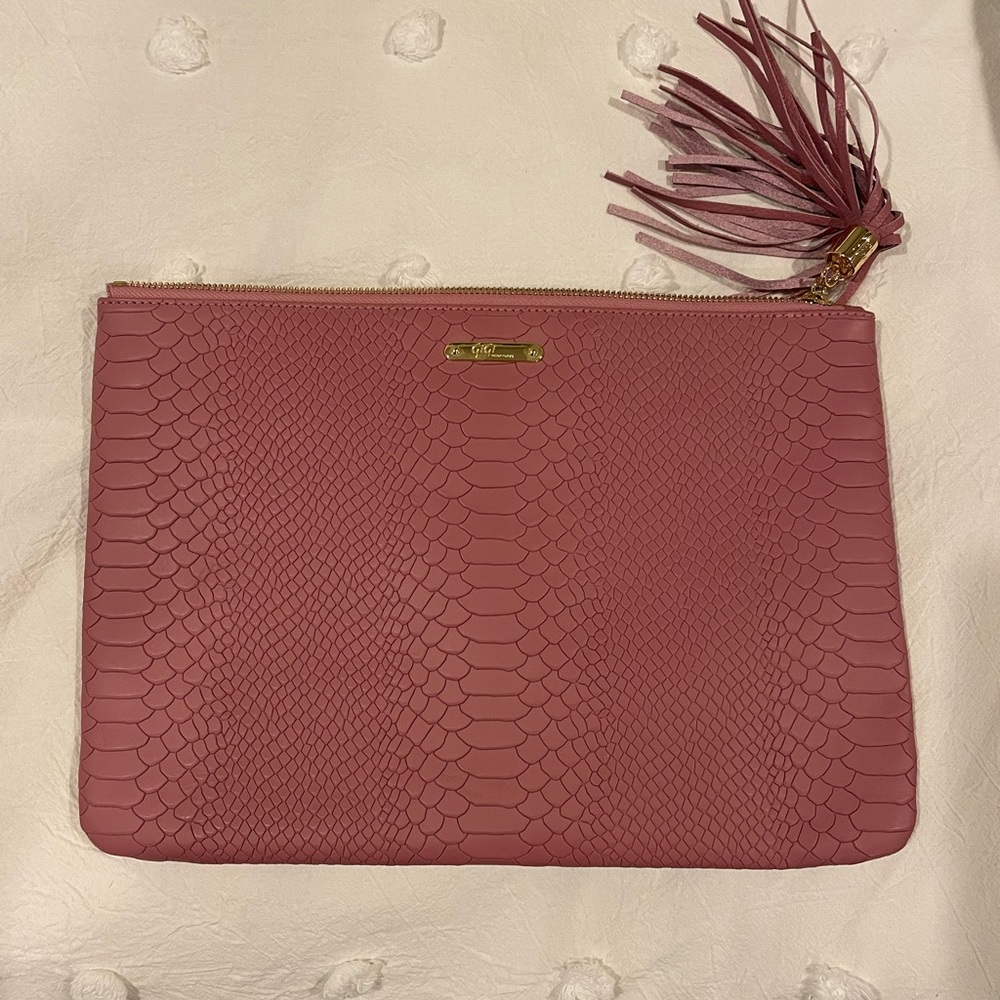 Gigi New York All-In-One Python-Embossed Clutch - image 6